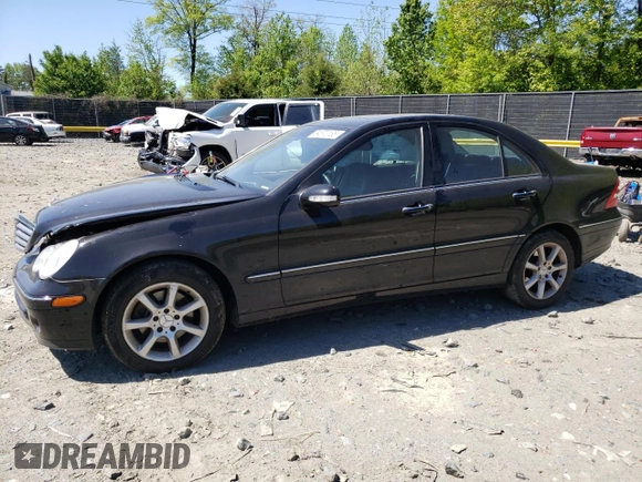 2007 Mercedes-Benz C 280 Luxury with VIN WDBRF92H97F921605, listed as a Copart auction lot 54670135 with 144,373 mi miles and Salvage title. Bid and sale history available at DreamBid. Image 1.