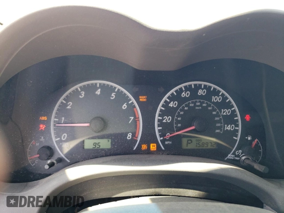 2010 Toyota Corolla with VIN 2T1BU4EE8AC358186, listed as a Copart auction lot 60699135 with 158,972 mi miles and Salvage title. Bid and sale history available at DreamBid. Image 9.