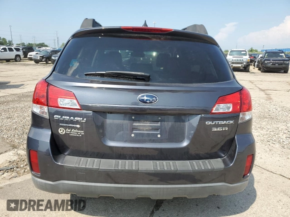 2011 Subaru Outback Limited Power Moon with VIN 4S4BRELC7B2374867, listed as a Copart auction lot 62168665 with 186,179 mi miles and Clean title. Bid and sale history available at DreamBid. Image 6.