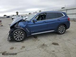 2018 BMW X3 xDrive30i with VIN 5UXTR9C52JLC75322, listed as a Copart auction lot 53843175 with 0 mi miles and Salvage Title. Bid and sale history available at carsss.com. Image 1.