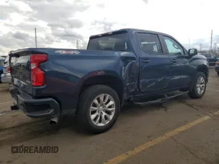 2021 Chevrolet Silverado 1500 Custom with VIN 3GCPYBEH1MG185453, listed as a Copart auction lot 78281804 with 75,380 mi miles and Salvage Title. Bid and sale history available at DreamBid. Image 3.