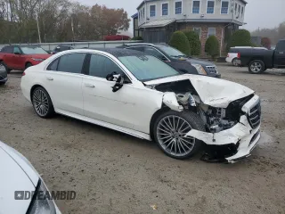 2022 Mercedes-Benz S-Class S 500 with VIN W1K6G6DB9NA166349, listed as a Copart auction lot 78237834 with 21,934 mi miles and Salvage Title. Bid and sale history available at carsss.com. Image 4.