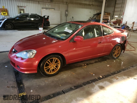 2002 Acura RSX Auto with VIN JH4DC54872C025385, listed as a Copart auction lot 81033264 with 205,653 mi miles and Salvage Title. Bid and sale history available at carsss.com. Image 1.