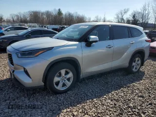 2021 Toyota Highlander L with VIN 5TDBZRBH4MS546244, listed as a Copart auction lot 45523995 with 62,379 mi miles and Salvage title. Bid and sale history available at DreamBid. Image 1.