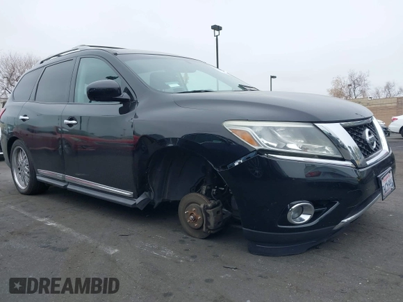 2014 Nissan Pathfinder Platinum with VIN 5N1AR2MN5EC640525, listed as a IAAI auction lot 41884084 with 131,968 mi miles and . Bid and sale history available at DreamBid. Image 6.
