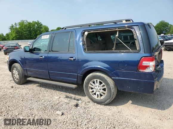 2011 Ford Expedition Max XLT with VIN 1FMJK1J56BEF30053, listed as a Copart auction lot 59541665 with 184,885 mi miles and Salvage title. Bid and sale history available at DreamBid. Image 2.