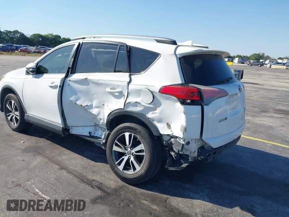 2018 Toyota RAV4 XLE with VIN JTMWFREV3JJ753454, listed as a IAAI auction lot 41775159 with 75,078 mi miles. Bid and sale history available at carsss.com. Image 3.