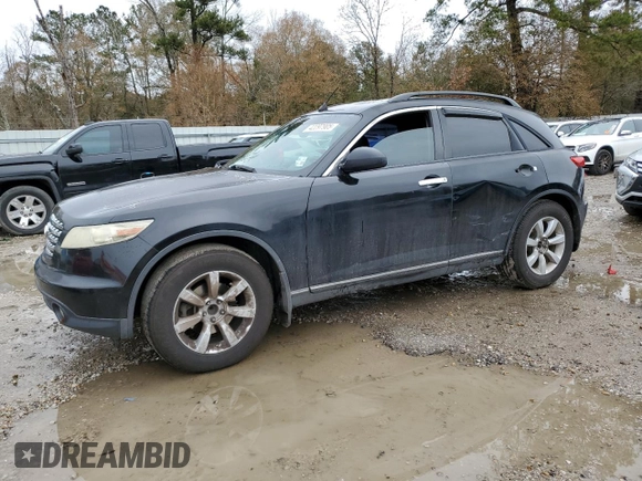 2005 Infiniti FX with VIN JNRAS08U55X109834, listed as a Copart auction lot 42297905 with 236,373 mi miles and Salvage title. Bid and sale history available at DreamBid. Image 1.
