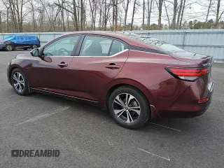 2020 Nissan Sentra SV with VIN 3N1AB8CV8LY225641, listed as a Copart auction lot 51834665 with 61,287 mi miles and Clean Title. Bid and sale history available at carsss.com. Image 2.