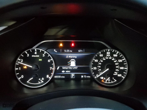 2019 Nissan Murano SV with VIN 5N1AZ2MJXKN116610, listed as a Copart auction lot 43729985 with 48,558 mi miles and Salvage Title. Bid and sale history available at carsss.com. Image 9.