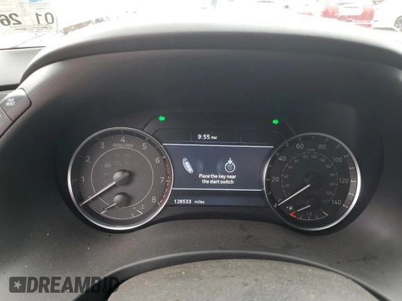 2021 Nissan Armada SL with VIN JN8AY2BA7M9372665, listed as a Copart auction lot 47843675 with 128,533 mi miles and Salvage Title. Bid and sale history available at carsss.com. Image 9.