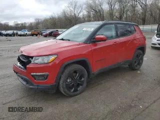2021 Jeep Compass Altitude with VIN 3C4NJDBB9MT522210, listed as a Copart auction lot 51884765 with 38,768 mi miles and Salvage title. Bid and sale history available at DreamBid. Image 1.