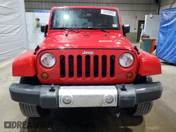 2012 Jeep Wrangler Unlimited Altitude with VIN 1C4HJWEG6CL142042, listed as a Copart auction lot 55109955 with 95,461 mi miles and Salvage title. Bid and sale history available at DreamBid. Image 5.
