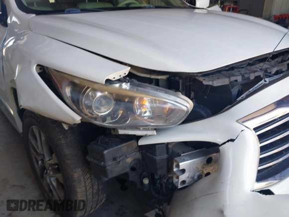 2014 Infiniti QX60 with VIN 5N1AL0MM1EC505488, listed as a IAAI auction lot 42592061 with 207,960 mi miles and . Bid and sale history available at DreamBid. Image 6.
