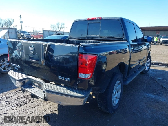 2004 Nissan Titan LE with VIN 1N6AA07A44N591357, listed as a IAAI auction lot 41464024 with 296,954 mi miles and . Bid and sale history available at DreamBid. Image 4.