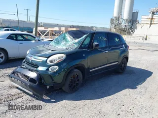 2015 FIAT 500L Urbana Trekking with VIN ZFBCFADHXFZ035105, listed as a IAAI auction lot 41823814 with 79,737 mi miles and . Bid and sale history available at DreamBid. Image 2.