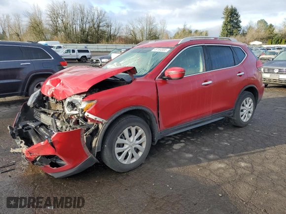 2017 Nissan Rogue S with VIN 5N1AT2MM3HC800169, listed as a Copart auction lot 49184585 with 133,195 mi miles and Salvage Title. Bid and sale history available at carsss.com. Image 1.
