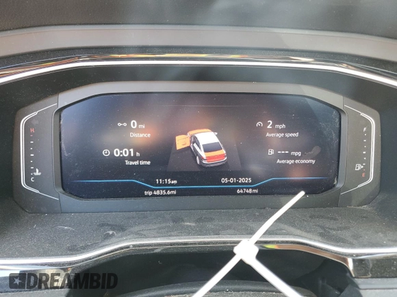 2021 Volkswagen Jetta SEL with VIN 3VWE57BU6MM052524, listed as a Copart auction lot 55524055 with 64,748 mi miles and Salvage title. Bid and sale history available at DreamBid. Image 9.