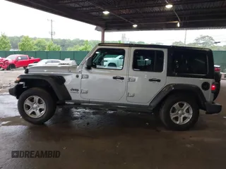 2022 Jeep Wrangler Unlimited Sport S with VIN 1C4HJXDG6NW144396, listed as a IAAI auction lot 42362283 with 19,854 mi miles and . Bid and sale history available at DreamBid. Image 15.