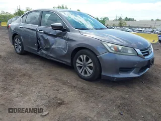 2014 Honda Accord LX z VIN 1HGCR2F38EA127923, wystawiony jako IAAI lot #42196740 z przebiegiem 126 870 mil mil oraz . Historia ofert i sprzedaży dostępna na DreamBid. Obrazek 1.