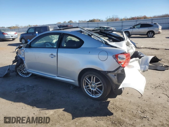 2005 Scion tC with VIN JTKDE177050005467, listed as a Copart auction lot 80026984 with 121,465 mi miles and Salvage Title. Bid and sale history available at carsss.com. Image 2.