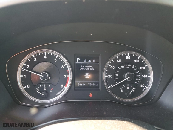 2019 Hyundai Santa Fe SE with VIN 5NMS2CAD9KH077846, listed as a Copart auction lot 88861155 with 79,816 mi miles and Salvage Title. Bid and sale history available at carsss.com. Image 9.