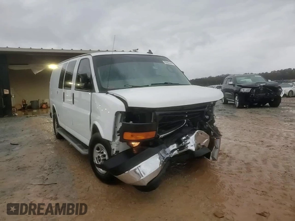 2019 GMC Savana Cargo z VIN 1GTW7AFG2K1293185, wystawiony jako Copart lot #85685444 z przebiegiem 166 770 mil mil oraz Szkody całkowita. Historia ofert i sprzedaży dostępna na DreamBid. Obrazek 13.