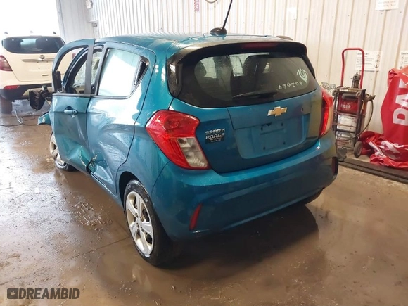 2020 Chevrolet Spark LS with VIN KL8CB6SA8LC475181, listed as a IAAI auction lot 41188987 with 13,585 mi miles. Bid and sale history available at carsss.com. Image 3.