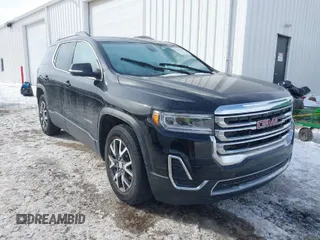 2021 GMC Acadia SLE with VIN 1GKKNRLS0MZ125176, listed as a IAAI auction lot 41610339 with 1 mi miles. Bid and sale history available at carsss.com. Image 1.