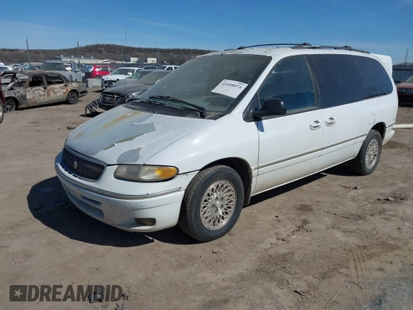 1997 Chrysler Town & Country LXi with VIN 1C4GP54L4VB200600, listed as a IAAI auction lot 41688074 with 1 mi miles. Bid and sale history available at carsss.com. Image 2.