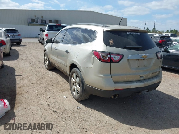 2014 Chevrolet Traverse LTZ z VIN 1GNKRJKDXEJ248849, wystawiony jako IAAI lot #41805119 z przebiegiem 171 489 mil mil oraz . Historia ofert i sprzedaży dostępna na DreamBid. Obrazek 3.