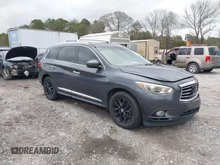 2014 Infiniti QX60 z VIN 5N1AL0MN3EC525993, wystawiony jako IAAI lot #41875586 z przebiegiem 141 867 mil mil oraz . Historia ofert i sprzedaży dostępna na DreamBid. Obrazek 1.