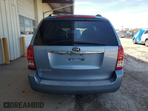2011 Kia Sedona EX with VIN KNDMH4C70B6369158, listed as a Copart auction lot 53392605 with 0 mi miles and Clean Title. Bid and sale history available at carsss.com. Image 6.