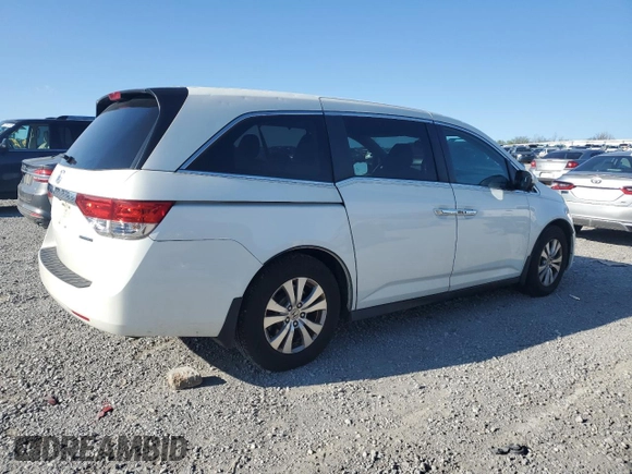 2016 Honda Odyssey SE with VIN 5FNRL5H35GB005538, listed as a Copart auction lot 53326945 with 167,359 mi miles and Salvage Title. Bid and sale history available at DreamBid. Image 3.