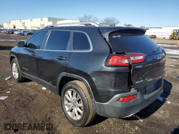 2015 Jeep Cherokee Limited with VIN 1C4PJMDB2FW768924, listed as a Copart auction lot 89294785 with 168,422 mi miles and Salvage Title. Bid and sale history available at carsss.com. Image 2.