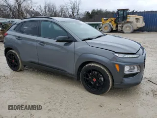 2021 Hyundai Kona Night Edition with VIN KM8K6CA54MU686606, listed as a Copart auction lot 41021354 with 17,769 mi miles and Salvage Title. Bid and sale history available at DreamBid. Image 4.