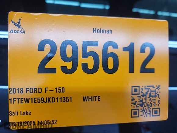 2018 Ford F-150 XL with VIN 1FTEW1E59JKD11351, listed as a IAAI auction lot 42663848 with 128,761 mi miles and . Bid and sale history available at DreamBid. Image 18.