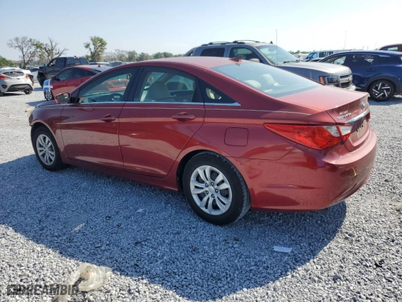 2012 Hyundai Sonata GLS PZEV with VIN 5NPEB4AC5CH464313, listed as a Copart auction lot 52917255 with 113,268 mi miles and Salvage Title. Bid and sale history available at carsss.com. Image 2.