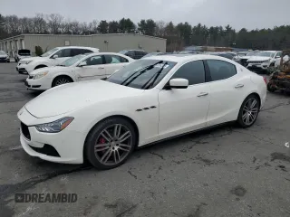 2015 Maserati Ghibli S Q4 with VIN ZAM57RTA3F1137944, listed as a Copart auction lot 53396585 with 51,290 mi miles and Salvage title. Bid and sale history available at DreamBid. Image 1.