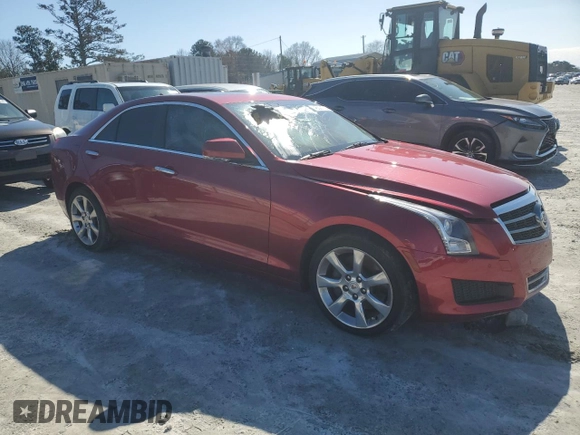 2013 Cadillac ATS Luxury with VIN 1G6AB5RX5D0152800, listed as a Copart auction lot 45321735 with 0 mi miles and Salvage Title. Bid and sale history available at carsss.com. Image 4.