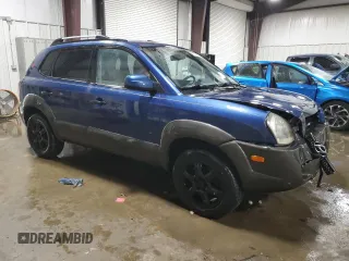 2005 Hyundai Tucson GLS with VIN KM8JN12D05U045964, listed as a Copart auction lot 75753334 with 146,530 mi miles and Salvage Title. Bid and sale history available at carsss.com. Image 4.