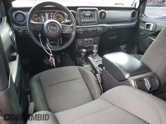 2019 Jeep Wrangler Unlimited Sport S with VIN 1C4HJXDG5KW535115, listed as a Copart auction lot 58404545 with 95,491 mi miles and Salvage title. Bid and sale history available at DreamBid. Image 8.