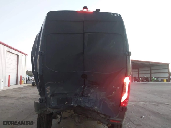 2019 Mercedes-Benz Sprinter Cargo Van with VIN WD4PF0CDXKP090477, listed as a IAAI auction lot 41477812 with 96,660 mi miles. Bid and sale history available at carsss.com. Image 6.