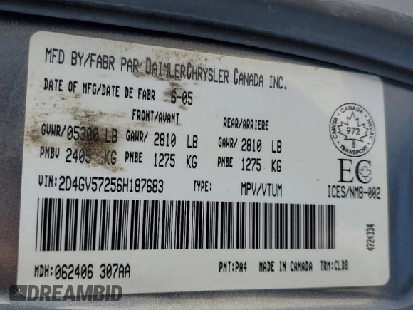 2006 Dodge Magnum R/T z VIN 2D4GV57256H187683, wystawiony jako Copart lot #87879585 z przebiegiem 260 895 mil mil oraz Szkody całkowita. Historia ofert i sprzedaży dostępna na DreamBid. Obrazek 12.