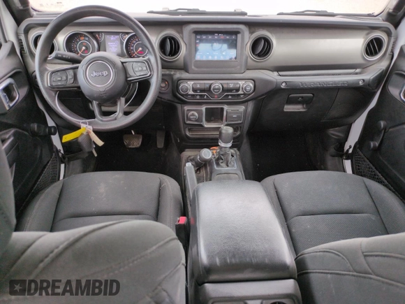 2023 Jeep Wrangler Sport S with VIN 1C4HJXDN5PW678653, listed as a Copart auction lot 57464705 with 22,154 mi miles and Salvage title. Bid and sale history available at DreamBid. Image 8.