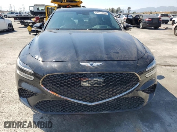 2022 Genesis G70 3.3T with VIN KMTG54TE2NU095029, listed as a Copart auction lot 64011744 with 58,207 mi miles and Salvage Title. Bid and sale history available at carsss.com. Image 5.