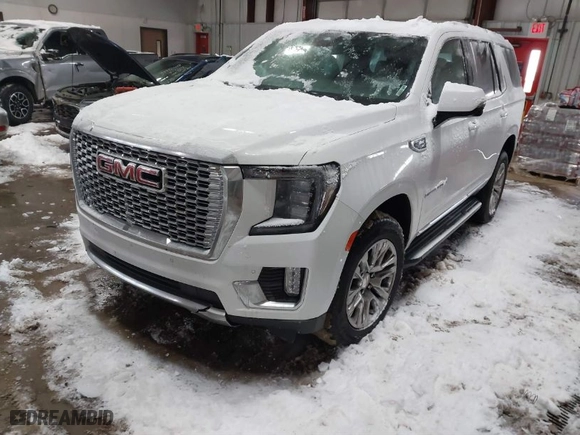 2023 GMC Yukon Denali with VIN 1GKS2DKL5PR266660, listed as a IAAI auction lot 41618299 with 53,440 mi miles. Bid and sale history available at carsss.com. Image 2.