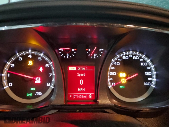 2016 GMC Terrain SLE with VIN 2GKFLSEK1G6235312, listed as a Copart auction lot 45561385 with 71,476 mi miles and Salvage Title. Bid and sale history available at carsss.com. Image 9.