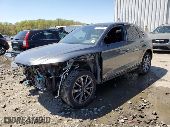 2022 Audi SQ5 Premium with VIN WA1A4AFY0N2087173, listed as a Copart auction lot 50318184 with 54,453 mi miles and . Bid and sale history available at DreamBid. Image 1.