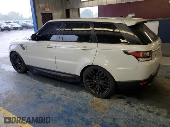 2015 Land Rover Range Rover Sport HSE with VIN SALWR2VF5FA623795, listed as a Copart auction lot 57666155 with 128,513 mi miles and Clean title. Bid and sale history available at DreamBid. Image 2.